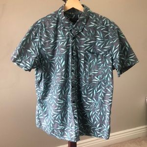 Leaf Print Hawaiian Shirt